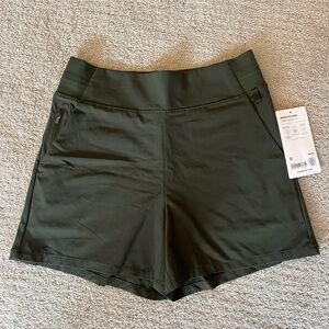 Athleta Dark Green Brooklyn Athletic Shorts